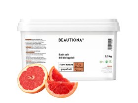 Koupelová sůl Beautiona Grapefruit 2,5kg